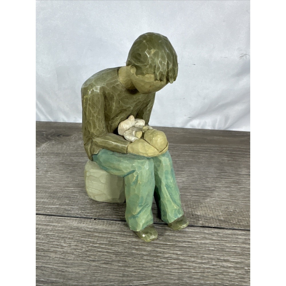 Willow Tree " New Dad " 2004 Demdaco Susan Lordi Father Man Holding Baby